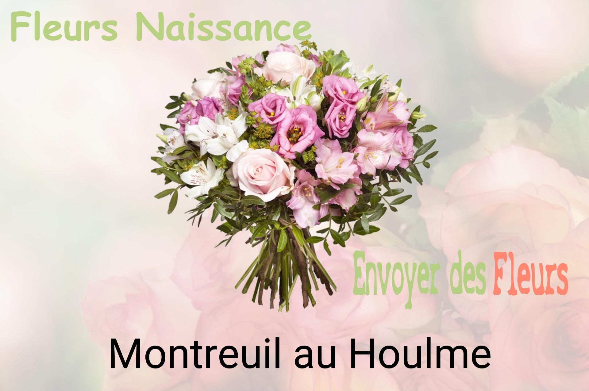 Bouquet de fleurs de naissance livré à Montreuil-au-Houlme